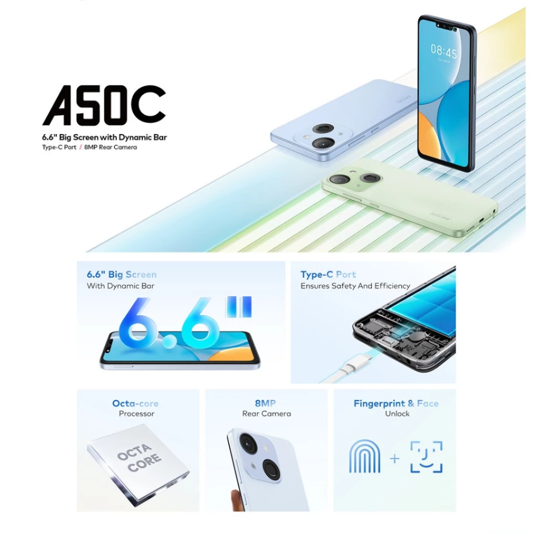 itel A50C budget smartphone full features